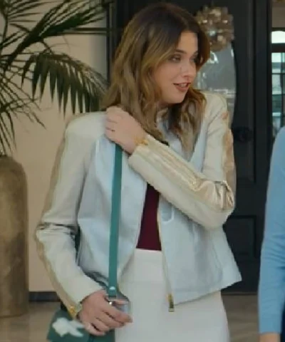 Our Fault 2025 Nicole Wallace Beige Leather Jacket