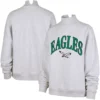 Philadelphia Eagles Heather Gray Mock Sweatshirt