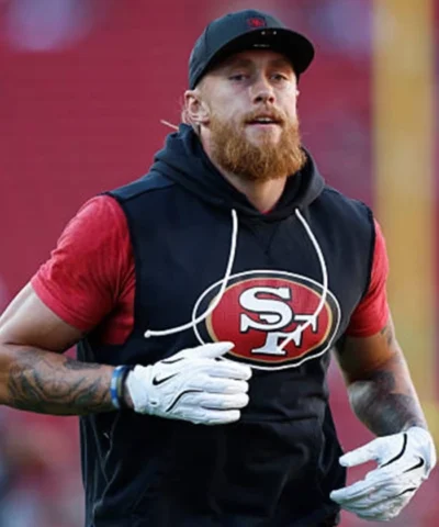 San Francisco 49ers 2025 George Kittle Sleeveless Black Hoodie