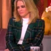 The View 2025 Sara Haines Green Plaid Blazer