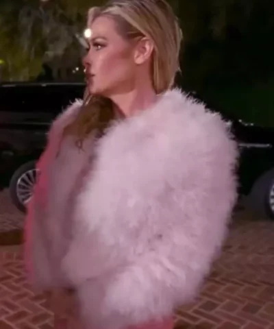 Denise Richards and Her Wild Things 2025 Denise Pink Fur Cropped Jacket