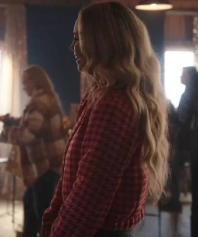 Buy now Fiona Gubelmann Princess Victoria of Zelarnia Movie A Royal Montana Christmas 2025 Pink Jacket