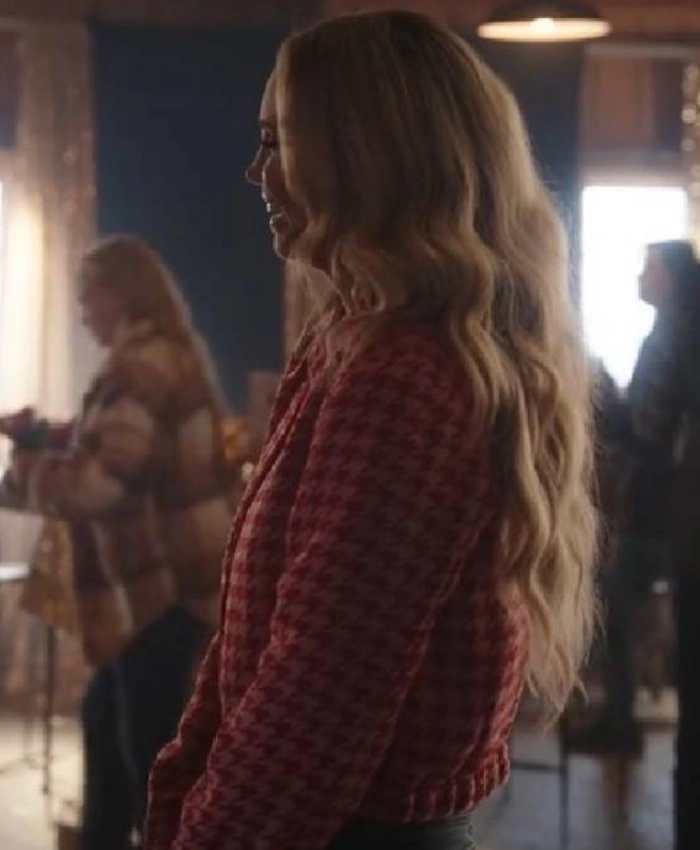 Buy now Fiona Gubelmann Princess Victoria of Zelarnia Movie A Royal Montana Christmas 2025 Pink Jacket