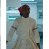 Thom Browne Double Breasted White Chef Coat Jacket