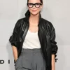 The Diplomat Special Screening Keri Russell Black Leather Jacket