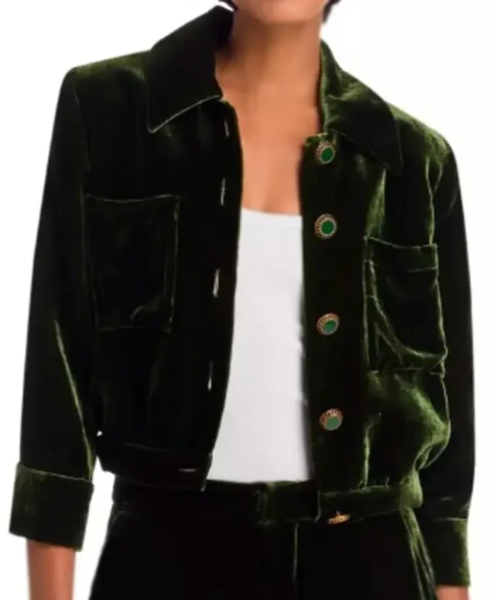Joy Behar The View Green Velvet Jacket