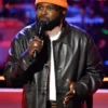 Aarik Duncan The Voice S28 Black Leather Jacket