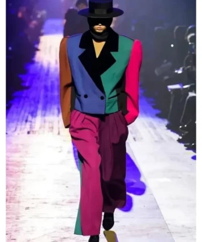 Vanity Fair and Lancome Toast Women Zendaya Coleman Oversized Color Block Suit