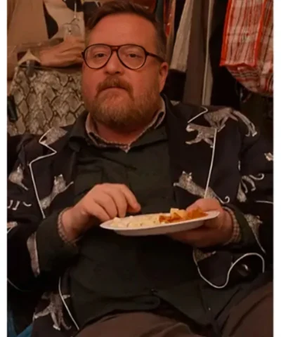 Howard TV-Series Only Murders in the Building S05 Michael Cyril Creighton Panthère de Nuit Silk Robe