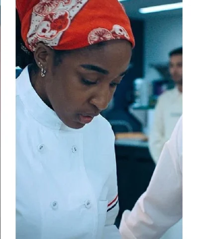 Shop Thom Browne Double Breasted White Chef Coat Jacket