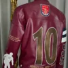 Yasmin Naomi Bergkamp Maroon Daughter Leather Jacket