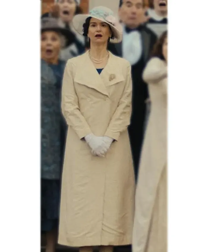 Fackham Hall 2025 Katherine Waterston Coat