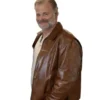Neil Stripped S01 Brown Leather Jacket