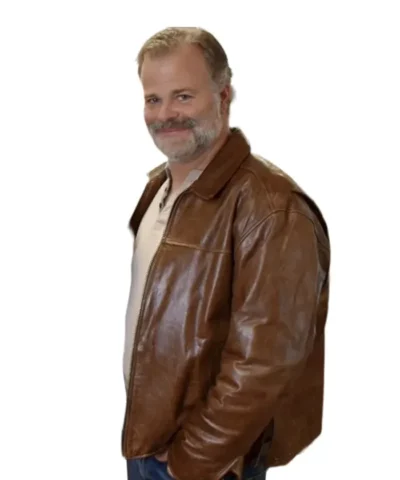 Neil Stripped S01 Brown Leather Jacket