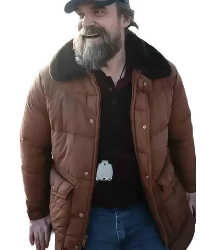 Stranger Things Season 5 David Harbour Puffer Jacket