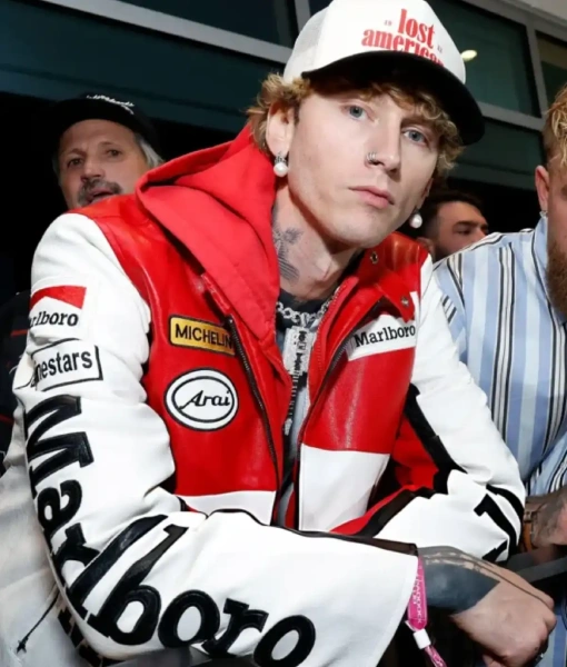 MGK Las Vegas Grand Prix Leather Jacket