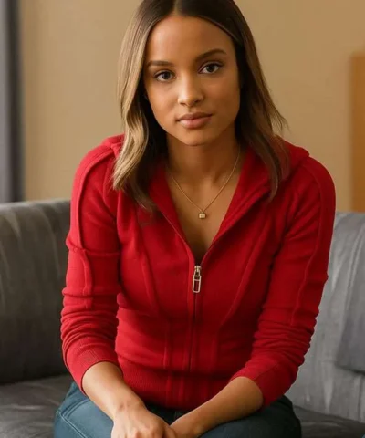 Corinne Massiah 9-1-1 S09 Red Hooded Jacket