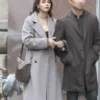 Melissa Barrera The Copenhagen Test Season 1 Wool Coat