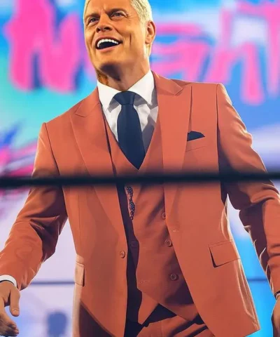 Cody Rhodes WWE SmackDown 2025 Orange Blazer