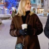Alexandra Breckenridge My Secret Santa 2025 Brown Coat