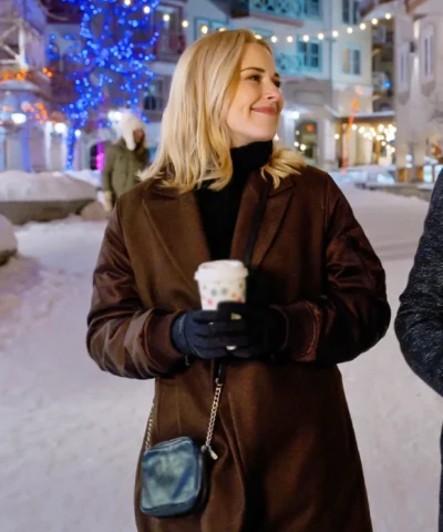 Alexandra Breckenridge My Secret Santa 2025 Brown Coat