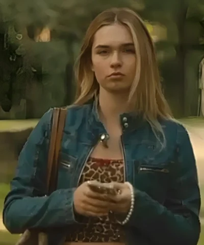 Allegra Lonsdale TV Series Wild Cherry 2025 Amelia May Denim Jacket