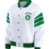 Boston Celtics Erin Andrews White Fleece Jacket