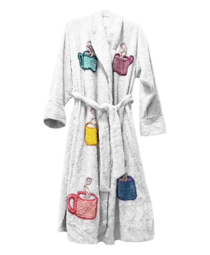 Brad Pitt Fight Club Bath Robe White