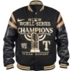 Champions Black Texas Rangers Varsity Jacket
