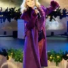 Christmas In Rockefeller Center Kristin Chenoweth Purple Coat