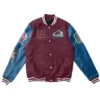 Colorado Avalanche Champions Varsity Maroon and Blue Jacket
