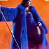 Dua Lipa Radical Optimism Tour 2025 Blue Fur Coat