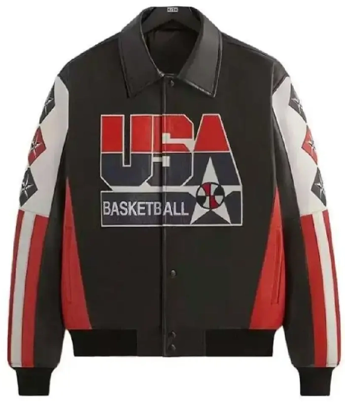 Kevin Durant Olympic 2026 Leather Jacket - Image 2