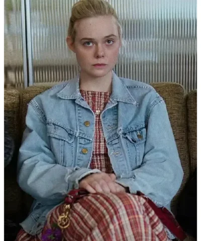 Elle Fanning Margo’s Got Money Troubles 2026 Denim Jacket