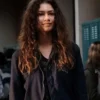Euphoria Zendaya Black Jacket