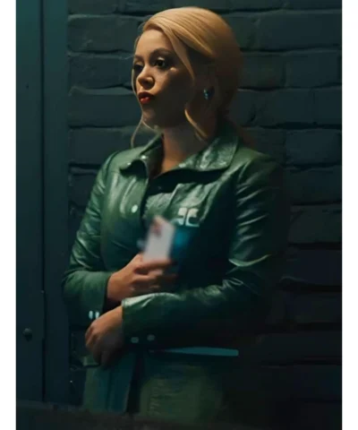 Nicôle Lecky Wild Cherry 2025 Leather Coat