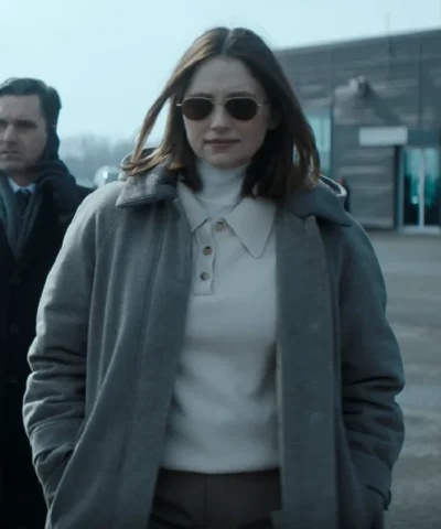 Haley Bennett The Last Frontier S01 Wool Coat