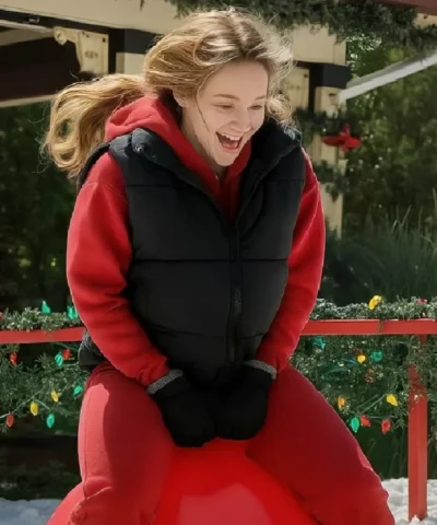 Hunter King A Make or Break Holiday Black Puffer Vest