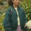 Grace Gibbons Wild Cherry Bomber Jacket