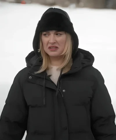 Alternative view of Taylor Jacobson My Secret Santa Black Puffer Coat