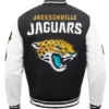 Jaguars Mashup Rib Varsity Wool-Leather Jacket