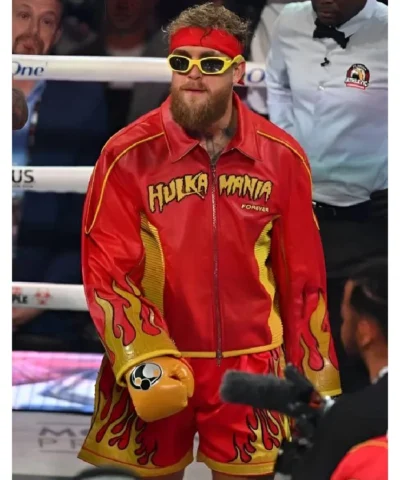 Jake Paul vs Anthony Joshua Hulkamania Red Jacket