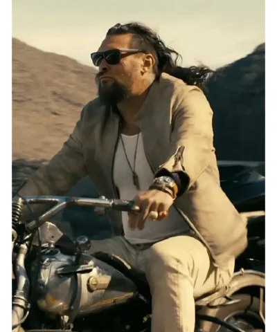 Jason Momoa The Wrecking Crew 2026 Grey Jacket