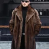 Jaxon Mink Fur Brown Coat