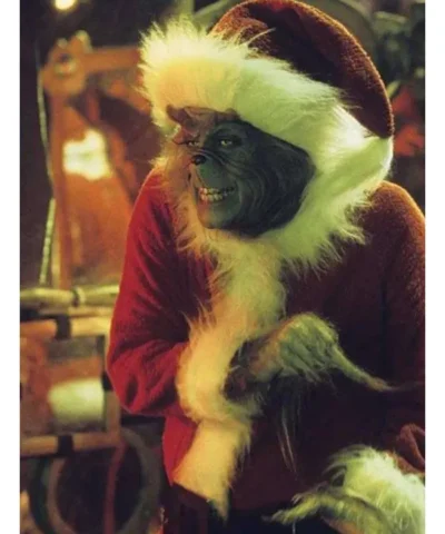 Jim Carrey Movie How the Grinch Stole Christmas Grinch Costume Coat