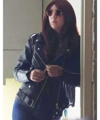 Josephine Carstensen Killer Clown Girls Black Leather Jacket