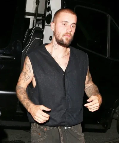 Justin Bieber LA Black Vest