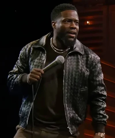 Kevin Hart Black Leather Jacket Acting My Age
