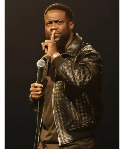 Kevin Hart Acting My Age Black Leather Jacket