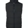 King A Make or Break Holiday Black Puffer Vest